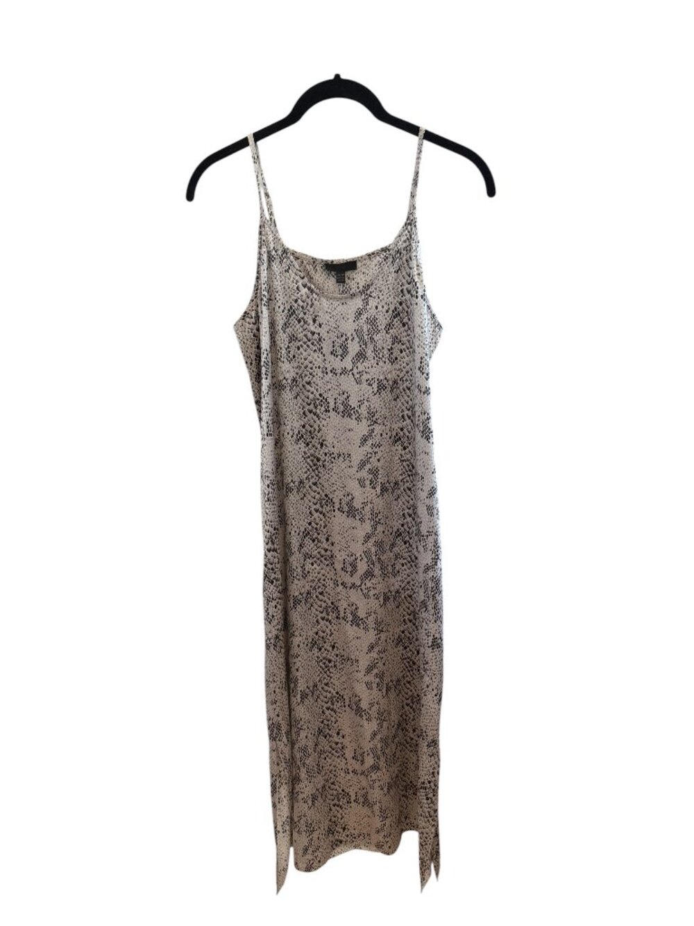 ATM Snakeskin Print Slip Dress